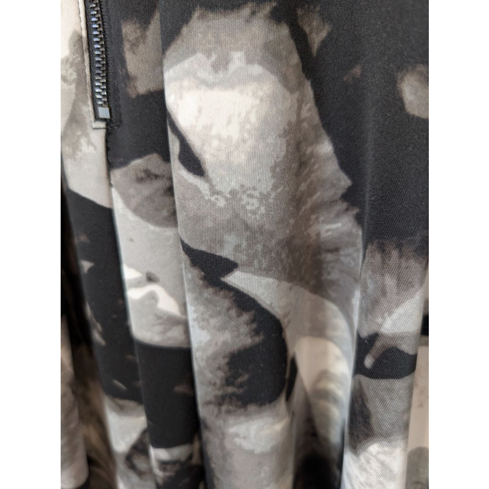 Mossimo Black Gray Floral Dress Large Sleeveless - Picture 5 of 5
